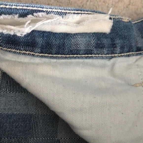 Current/Elliott The Fling in checkered denim 27‎ - Picture 4 of 12